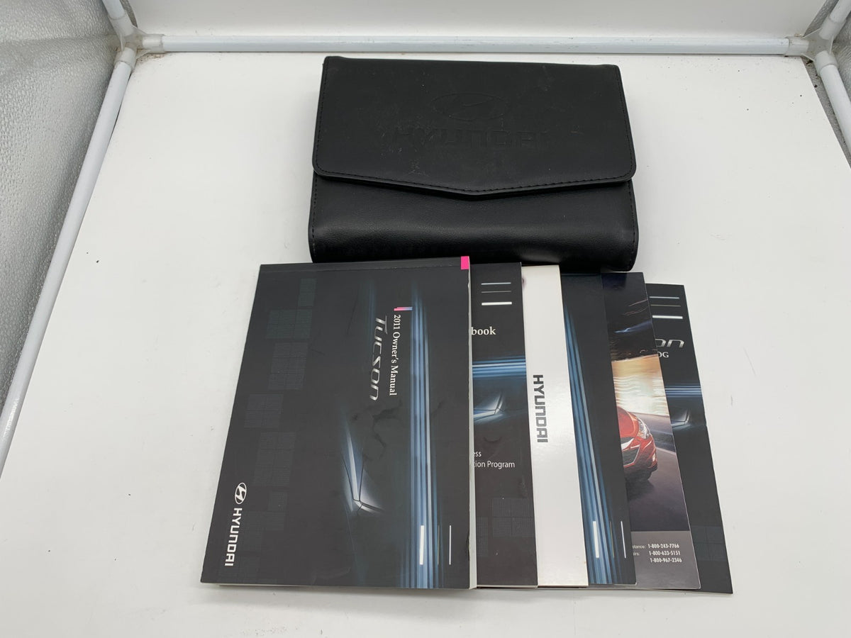 2011 Hyundai Tucson Owners Manual Set with Case OEM A02B07025