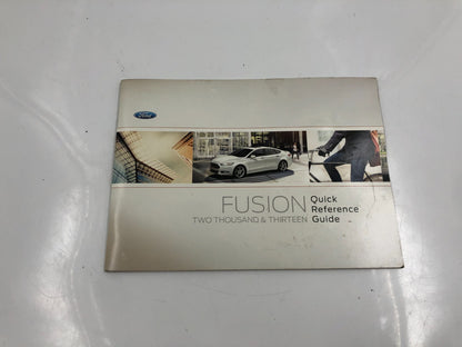 2013 Ford Fusion Owners Manual Set with Case OEM A04B52034