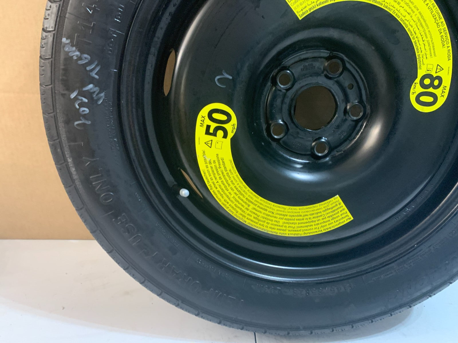 2018-2024 Volkswagen Tiguan 18" Emergency Spare Tire Compact Donut T145/85R18