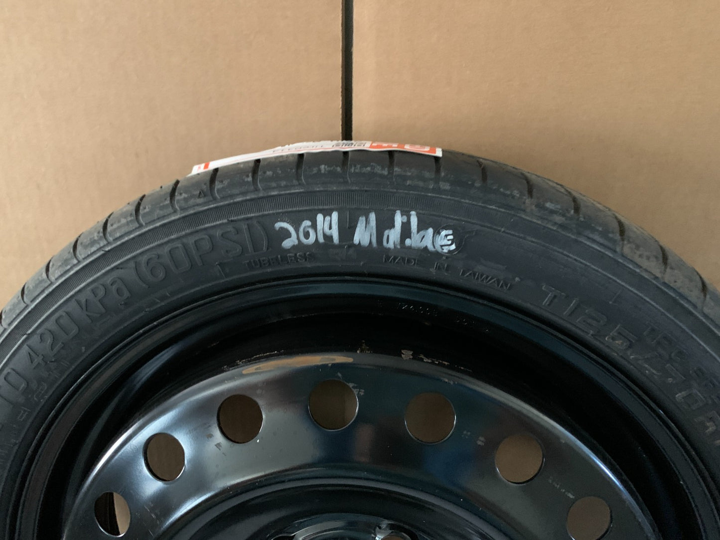 2010-2016 Buick Lacrosse 17" Spare Tire Compact Donut T125/70R17 OEM1