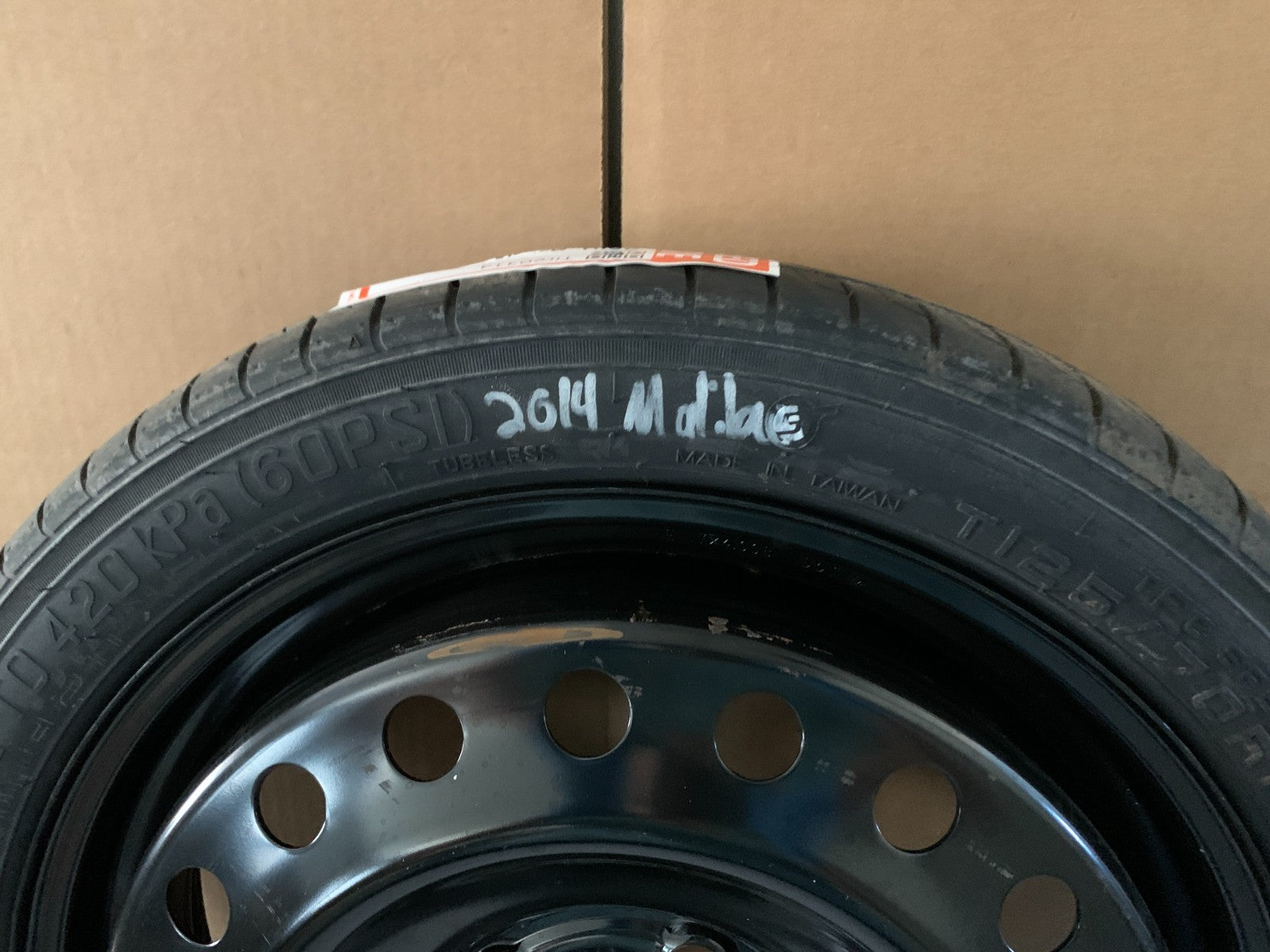 2010-2016 Buick Lacrosse 17" Spare Tire Compact Donut T125/70R17 OEM1