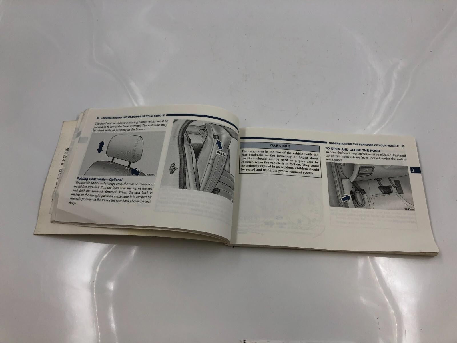 2000 Dodge Intrepid Owners Manual OEM D01B46086