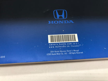 2014 Honda Odyssey Owners Manual Set OEM C02B46003
