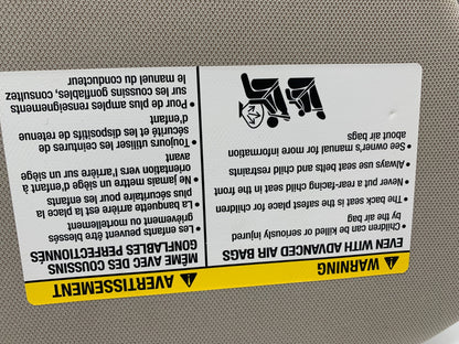 2013-2018 Nissan Pathfinder Driver Sun Visor Illumination Gray OEM C01B51013