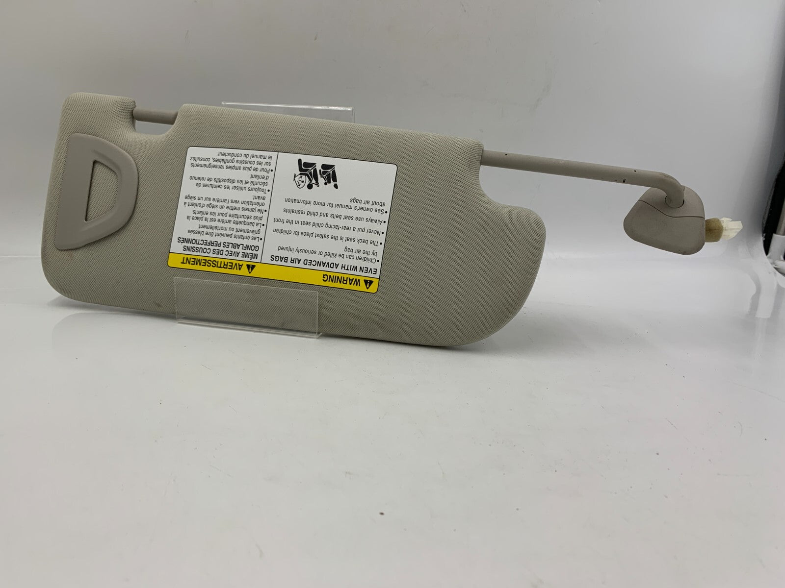 2014-2022 Infiniti Q50 Driver Sun Visor Gray Illuminated OEM B04B09006