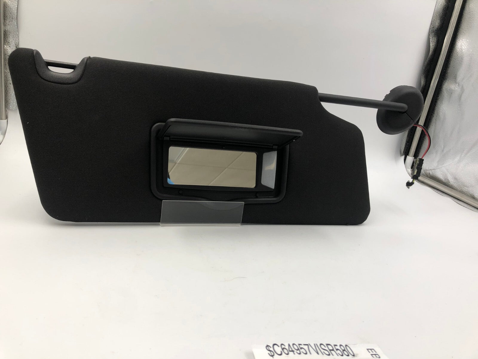 2011-2015 Ford Explorer Passenger Sun Visor Illuminated Black OEM C03B41028