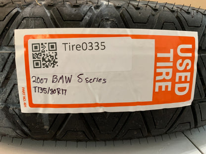 2004-2010 BMW 5 Series E60 17" Spare Tire Compact Donut T135/80R17