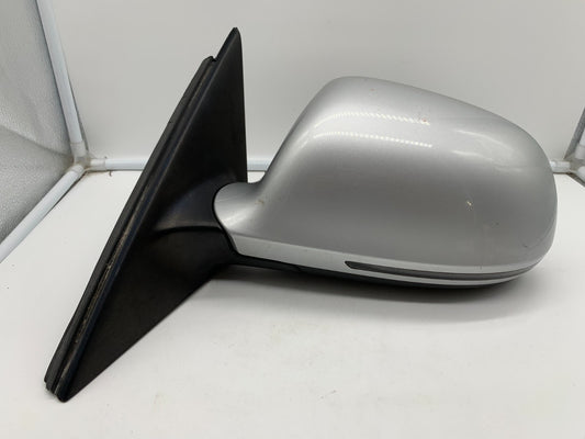 2009 Audi A4 Driver Side View Power Door Mirror Silver OEM
