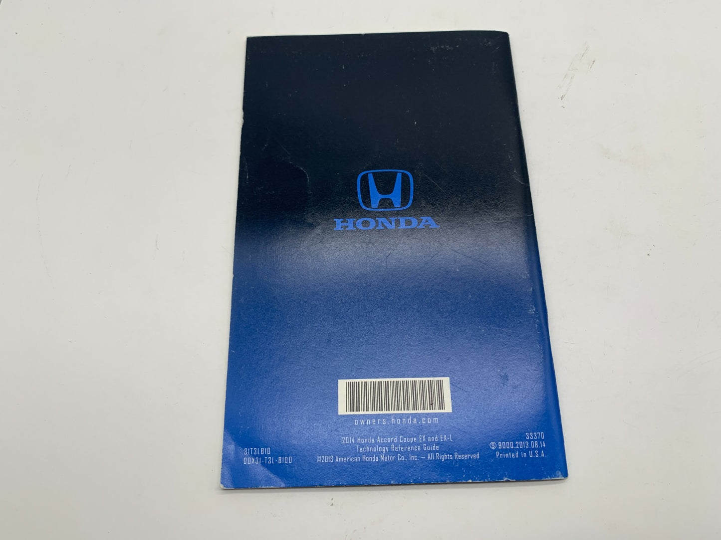 2014 Honda Accord Coupe Owners Manual Set with Case OEM C01B30053