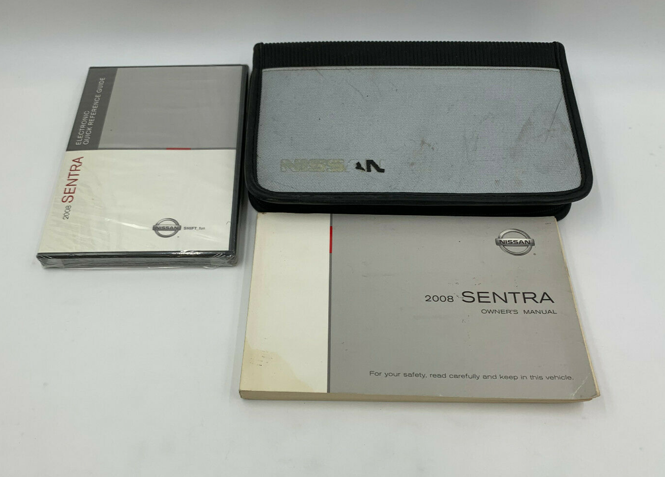 2008 Nissan Sentra Owners Manual Set with Case OEM D02B61006