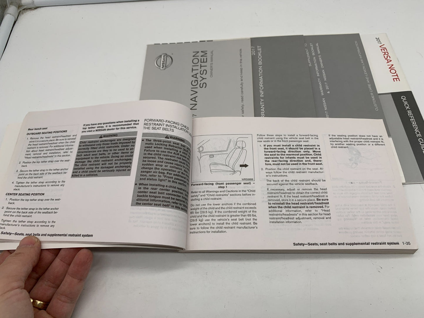 2017 Nissan Versa Note Owners Manual Set with Case OEM