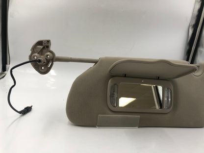 2006-2007 Cadillac DTS Driver Sun Visor Beige Illuminated OEM B02B03025