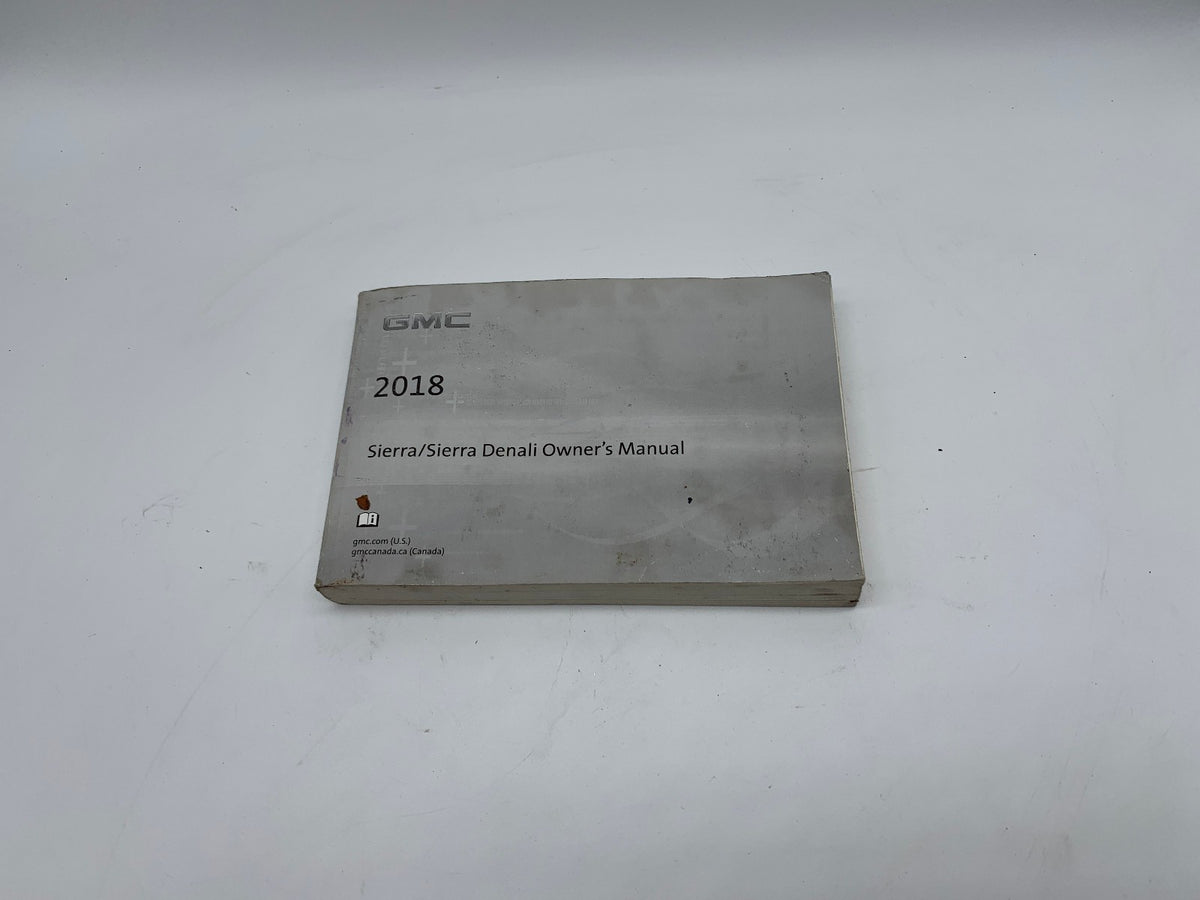 2018 GMC Sierra Owners Manual OEM R01B09039