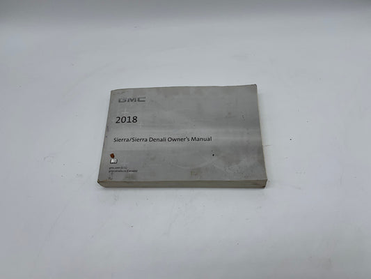 2018 GMC Sierra Owners Manual OEM R01B09039