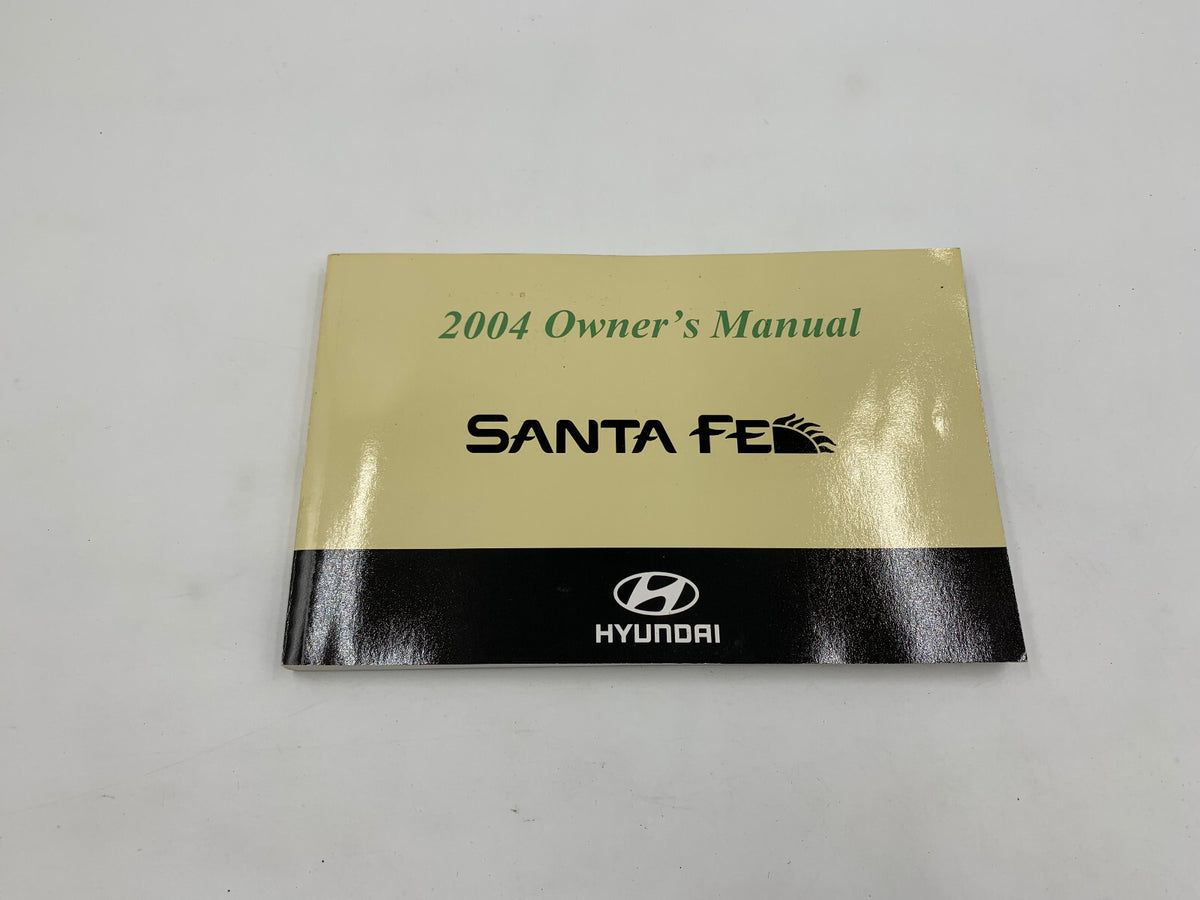 2004 Hyundai Santa FE Owners Manual Set with Case A02B07023