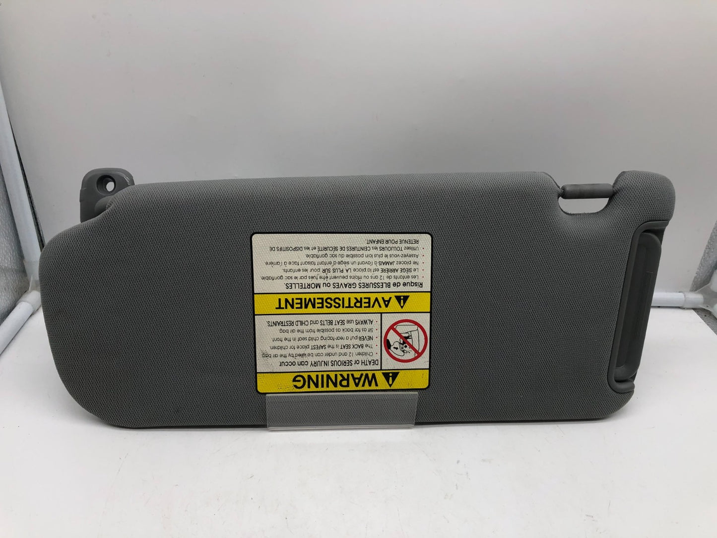2011-2015 Kia Sorento Passenger Sun Visor Gray OEM A01B04010