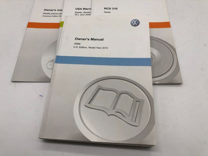 2015 Volkswagen Jetta GLI Owners Manual Set with Case OEM C02B49012