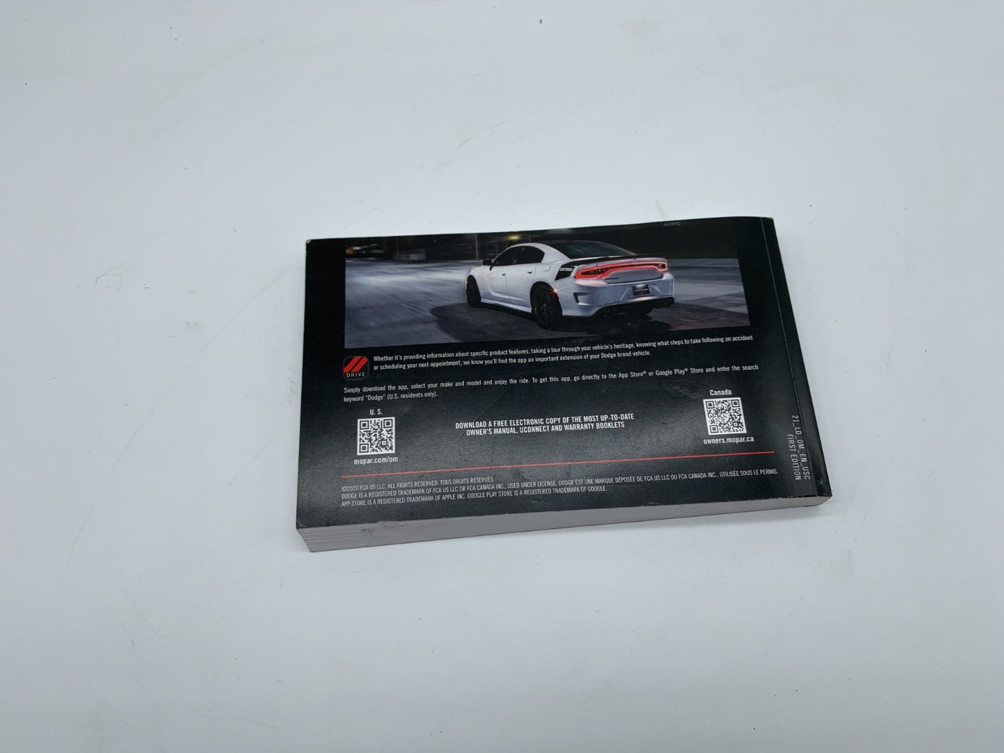 2021 Dodge Charger Owners Manual OEM A03B55006
