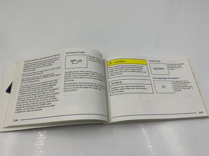 2000 Cadillac Deville Owners Manual with Case OEM E01B44083