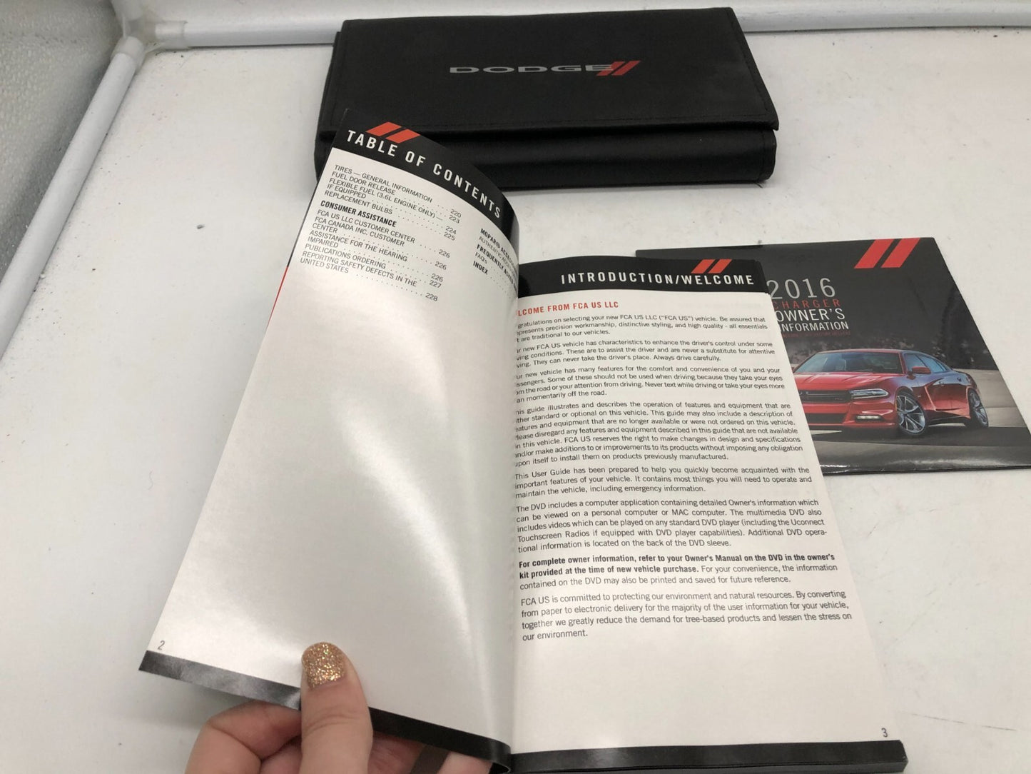2016 Dodge Charger Owners Manual Set with Case OEM D02B24002