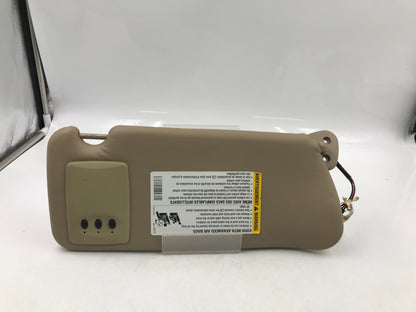 2004-2009 Cadillac SRX Driver Sun Visor Tan Illuminated OEM C04B42009