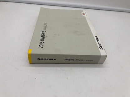 2016 Kia Sedona Owners Manual OEM A02B33005