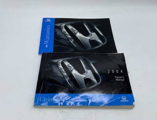 2004 Honda Civic Sedan Owners Manual Set OEM C02B01016