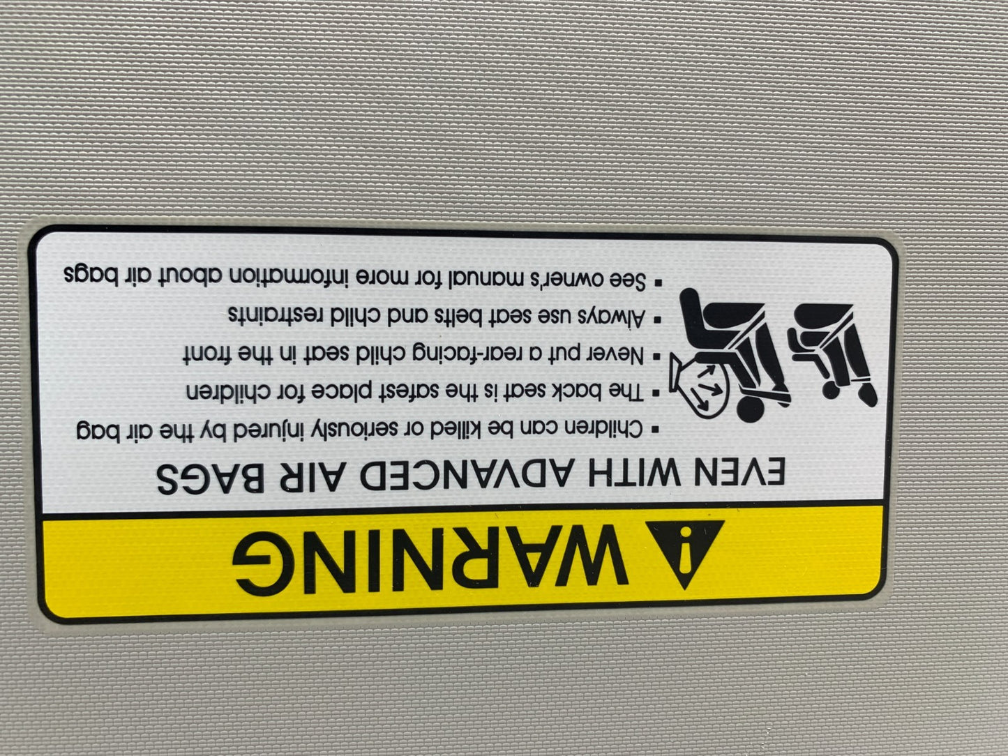 2014-2019 Kia Soul Passenger Sun Visor Gray OEM A04B29004