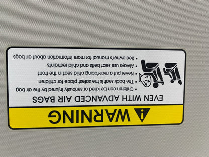 2014-2019 Kia Soul Passenger Sun Visor Gray OEM A04B29004