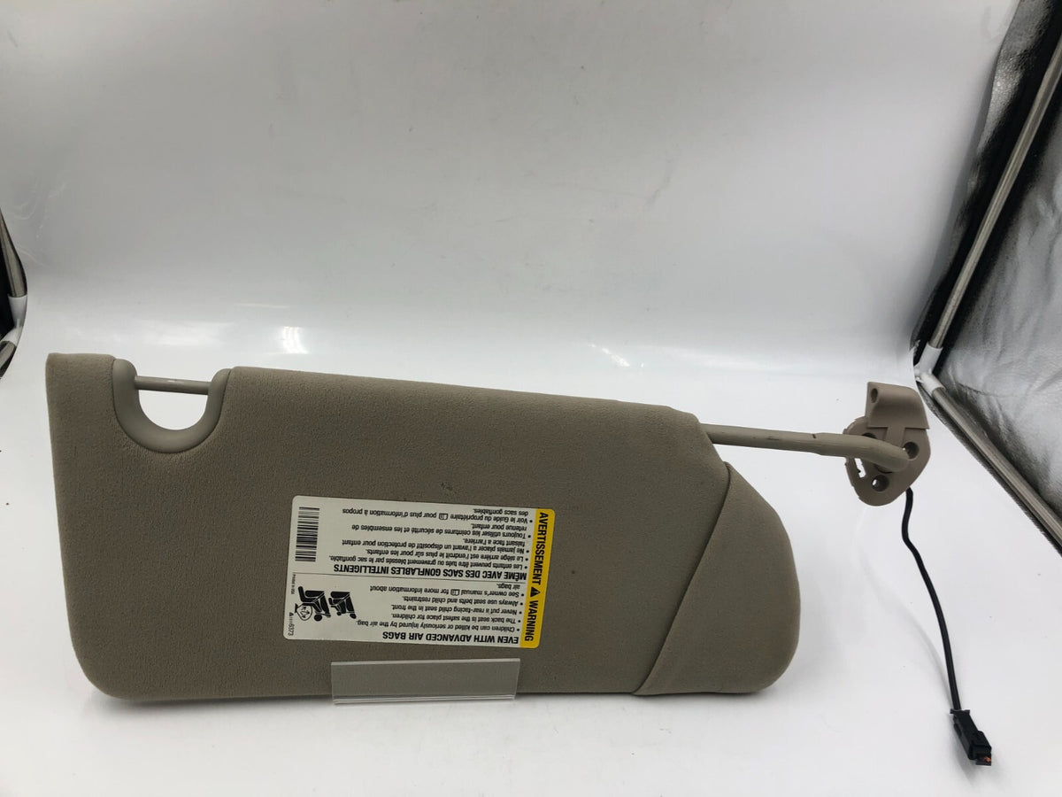 2006-2007 Cadillac DTS Driver Sun Visor Beige Illuminated OEM B02B03025