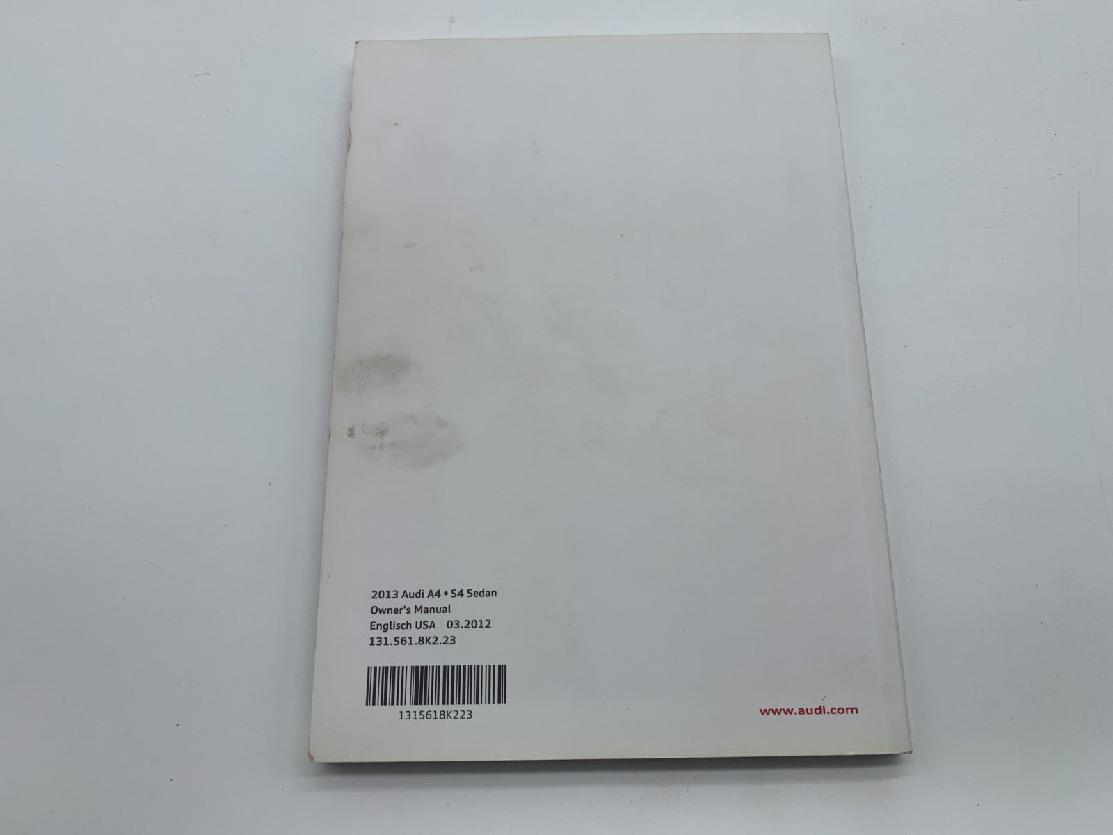 2013 Audi A4 Sedan Owners Manual Set with Case OEM C02B47008