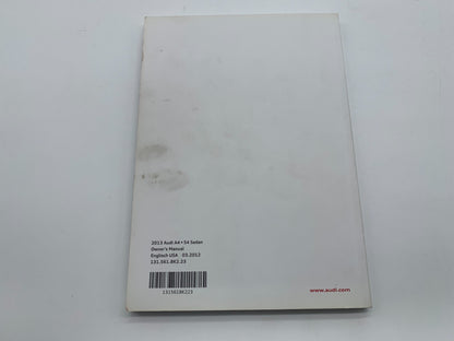 2013 Audi A4 Sedan Owners Manual Set with Case OEM C02B47008