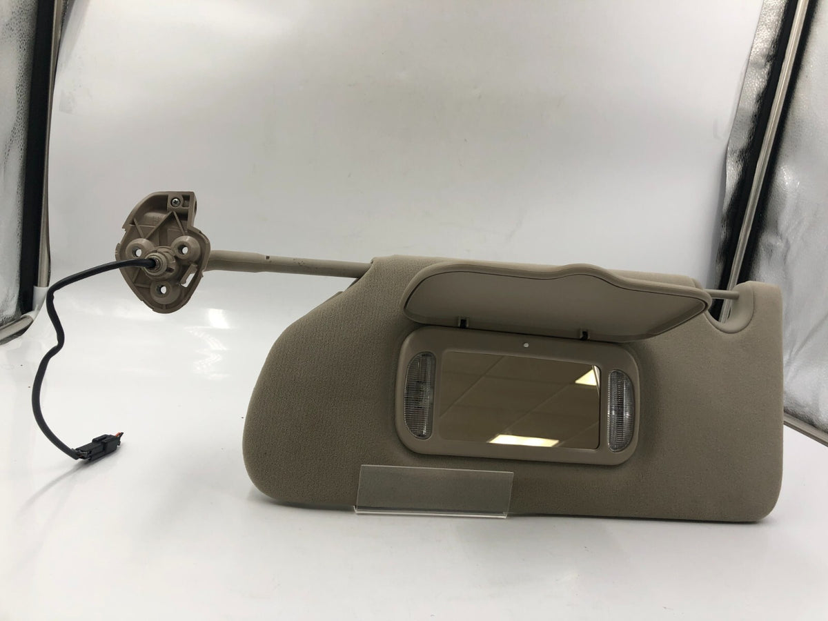 2006-2007 Cadillac DTS Driver Sun Visor Beige Illuminated OEM B02B03025