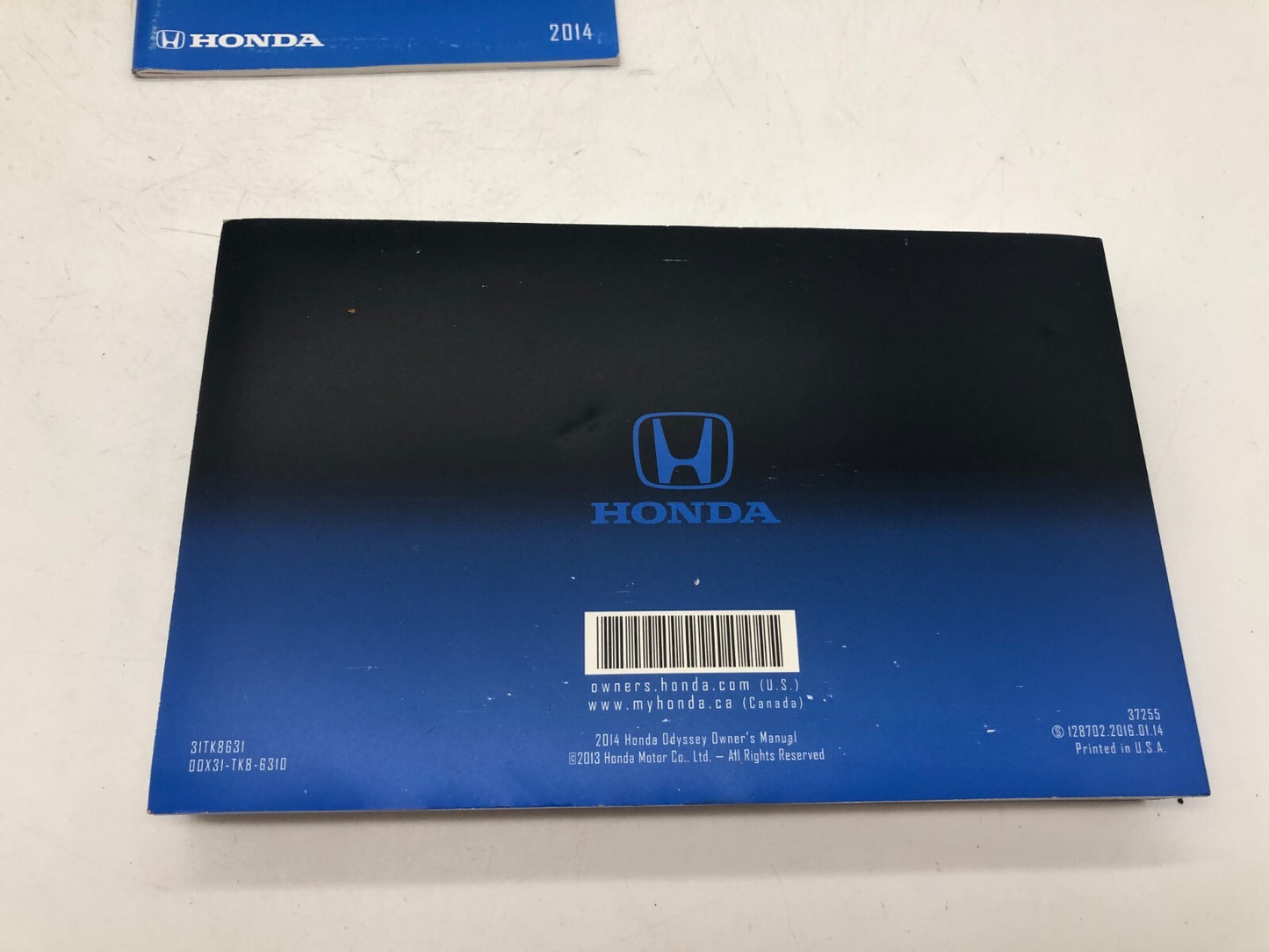 2014 Honda Odyssey Owners Manual Set OEM C02B46003