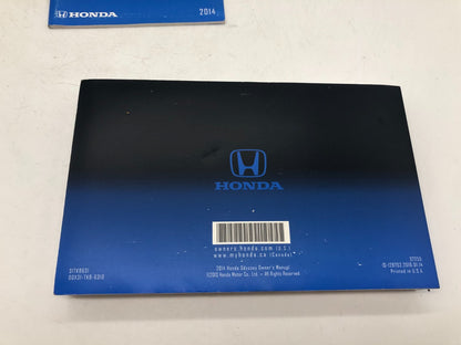 2014 Honda Odyssey Owners Manual Set OEM C02B46003