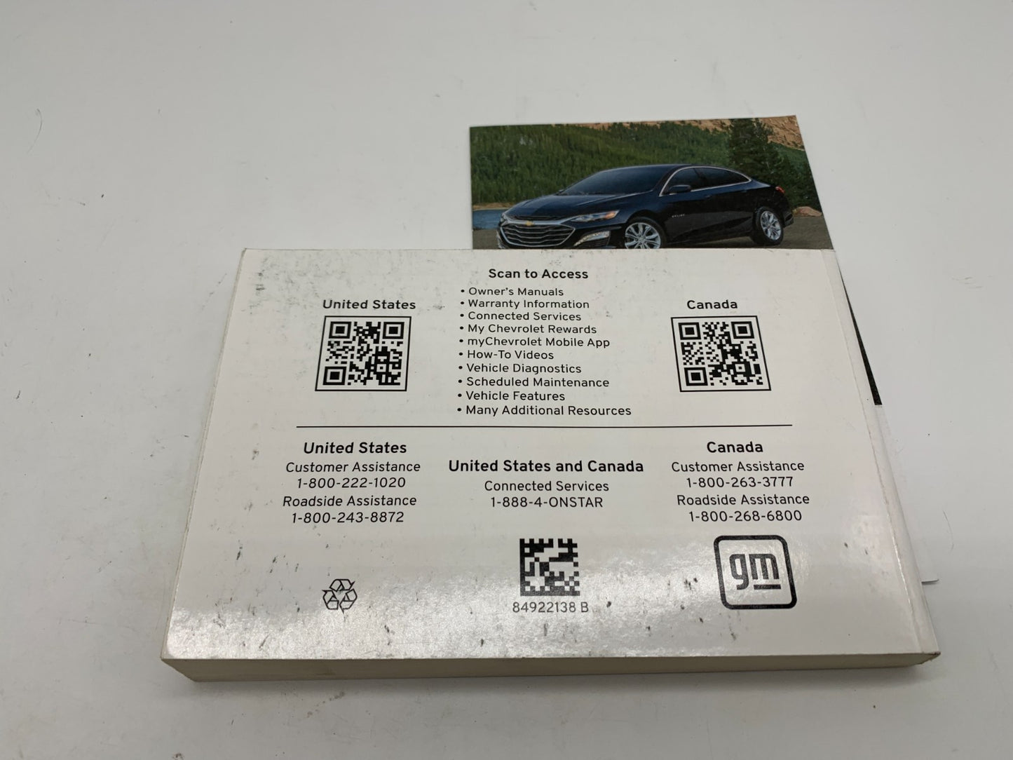 2023 Chevrolet Malibu Owners Manual OEM A01B33003