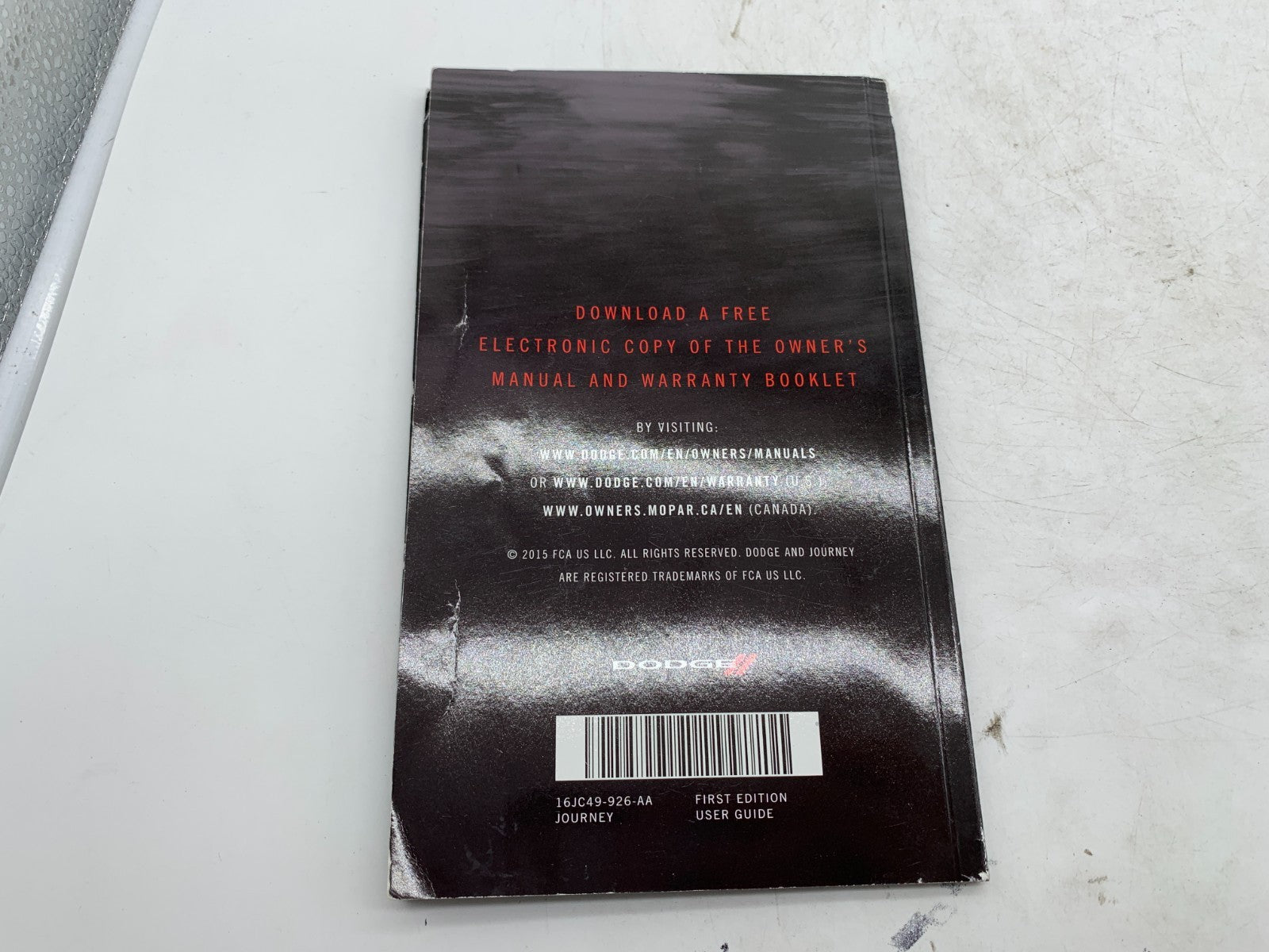 2016 Dodge Journey Owners Manual Set with Case OEM A03B40012