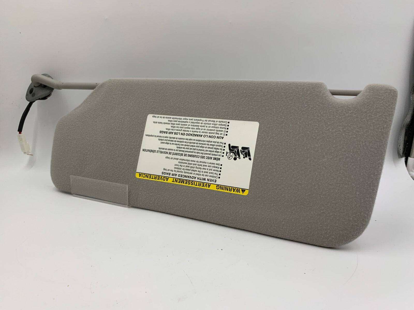 2011-2014 Toyota Sienna Passenger Sun Visor Gray Illuminated OEM B01B39030