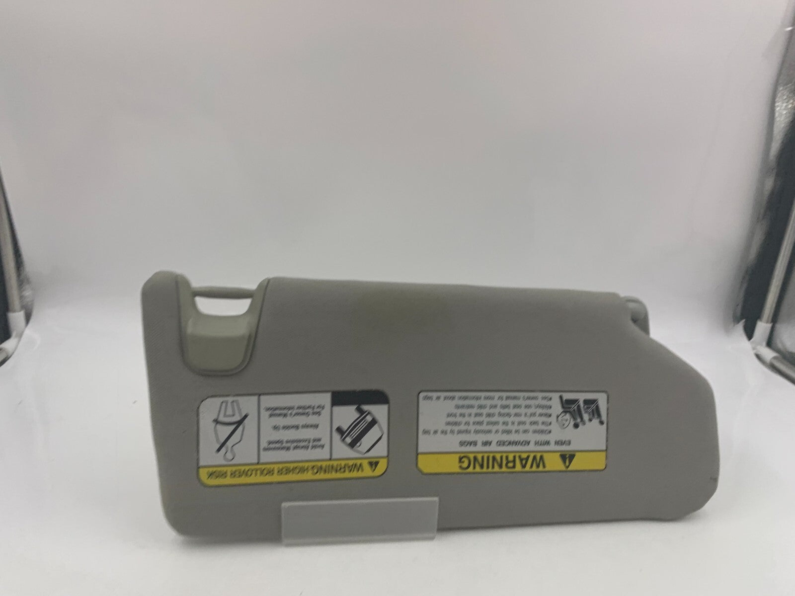 2012-2013 Mitsubishi Outlander Driver Sun Visor Gray Illumination OEM B02B15053