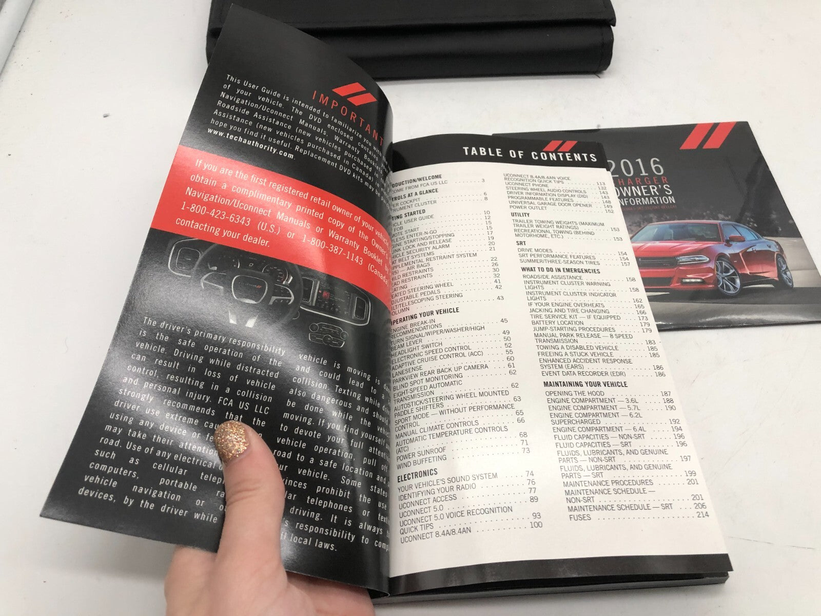 2016 Dodge Charger Owners Manual Set with Case OEM D02B24002