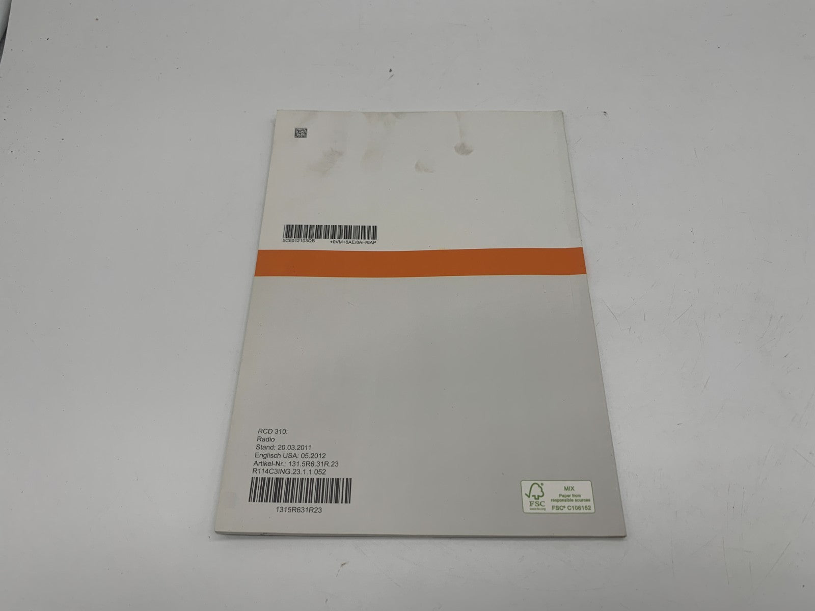 2014 Volkswagen Jetta Owners Manual Set with Case OEM A02B48075