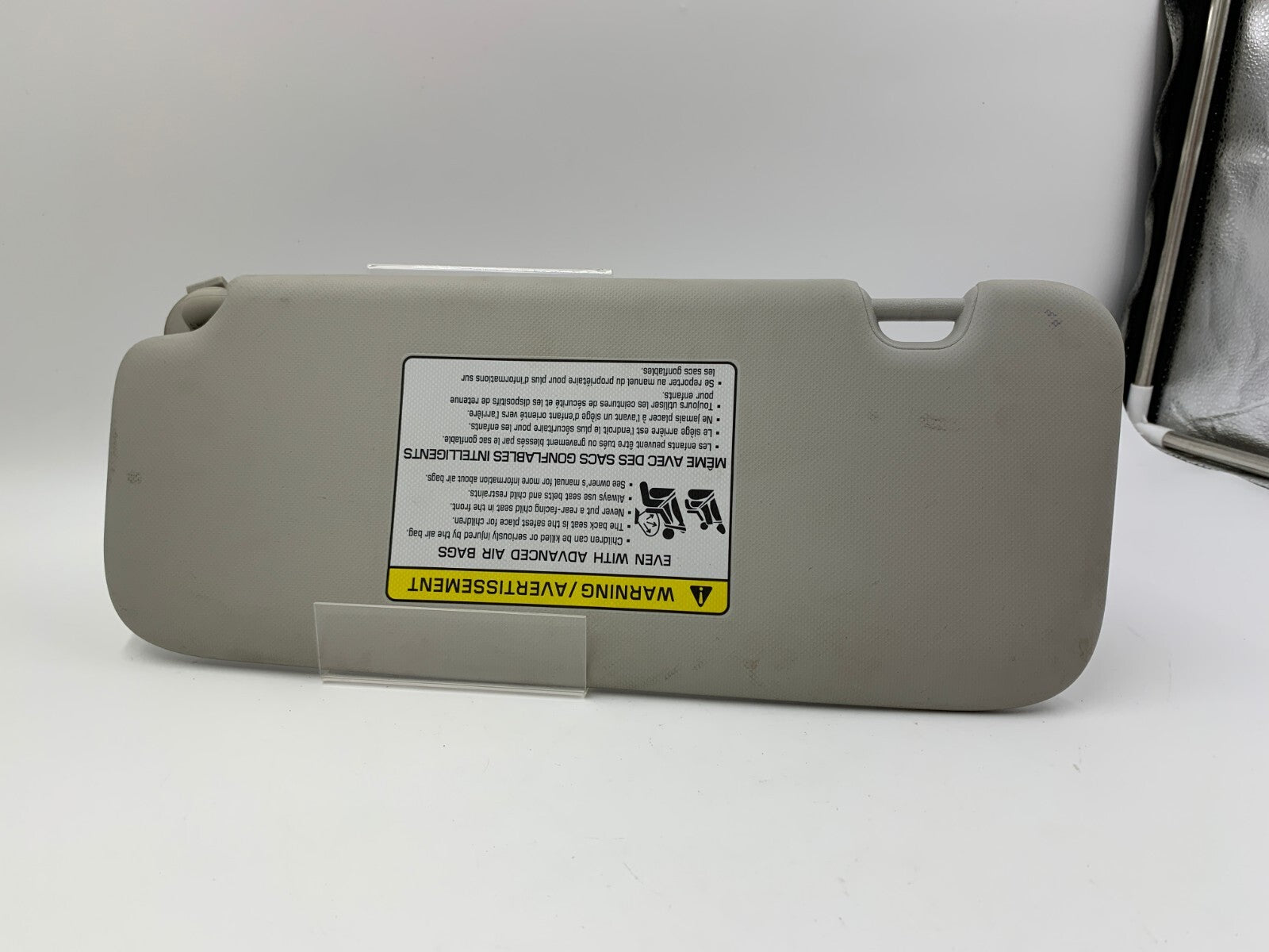 2019-2021 Kia Forte Passenger Sun Visor Gray OEM D04B42070