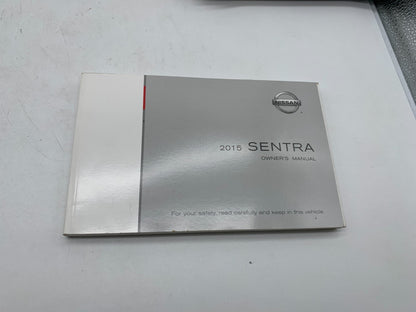 2015 Nissan Sentra Owners Manual Set with Case OEM A04B10028