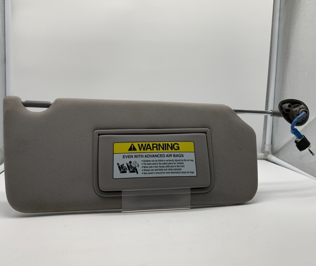 2008-2009 Honda Accord Passenger Sun Visor Gray Illumination OEM A04B08014