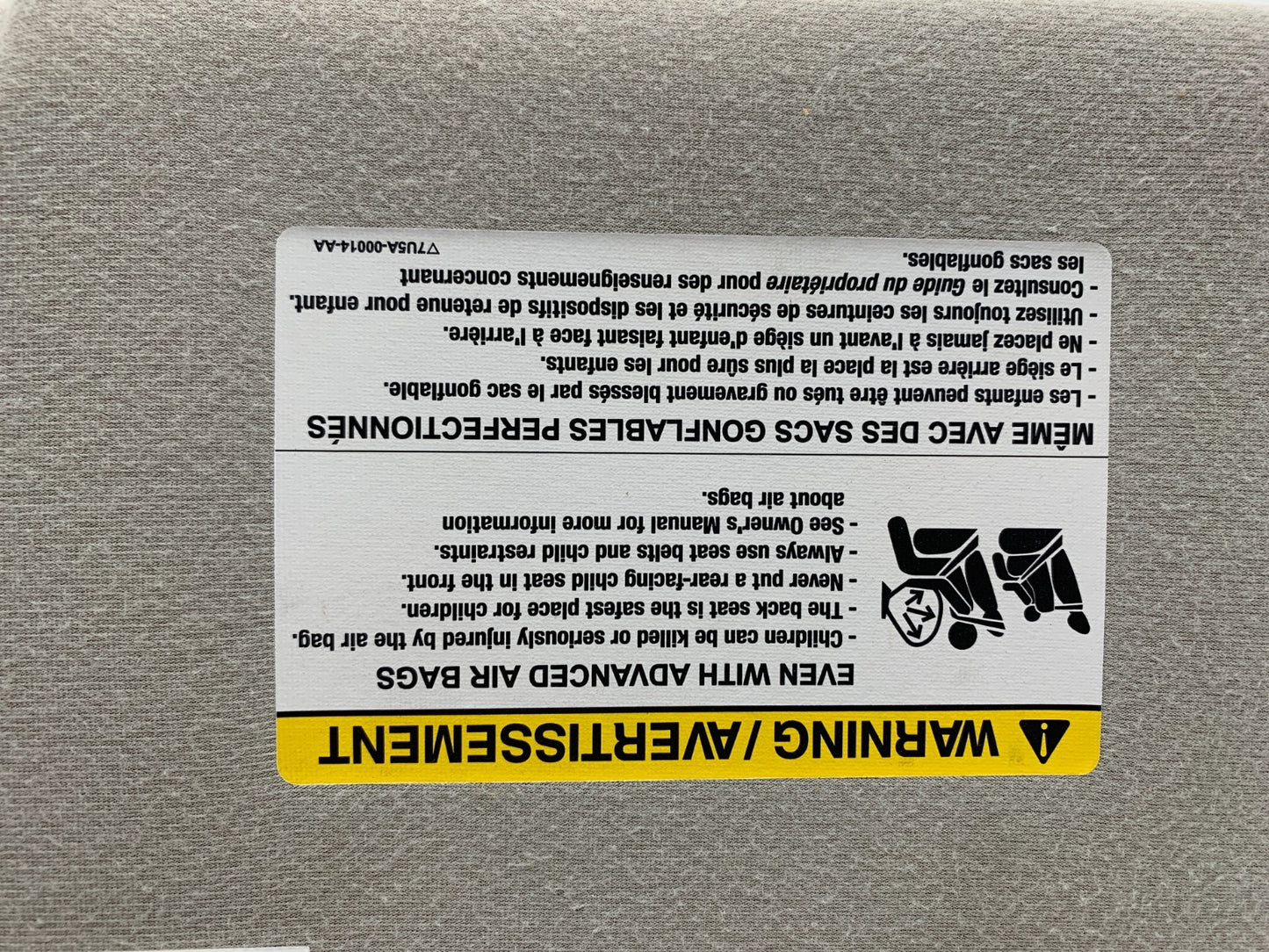 2008-2009 Ford Taurus Passenger Sun Visor Gray Illuminated OEM B03B16095