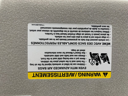 2008-2009 Ford Taurus Passenger Sun Visor Gray Illuminated OEM B03B16095