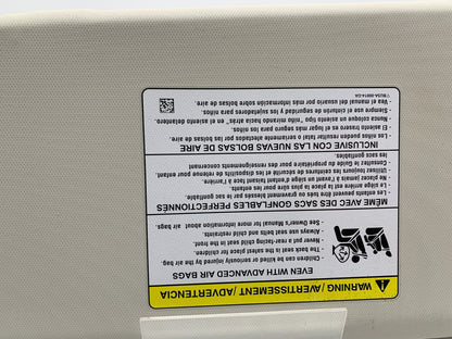 2012-2013 Ford Focus Passenger Sun Visor White OEM B04B43005