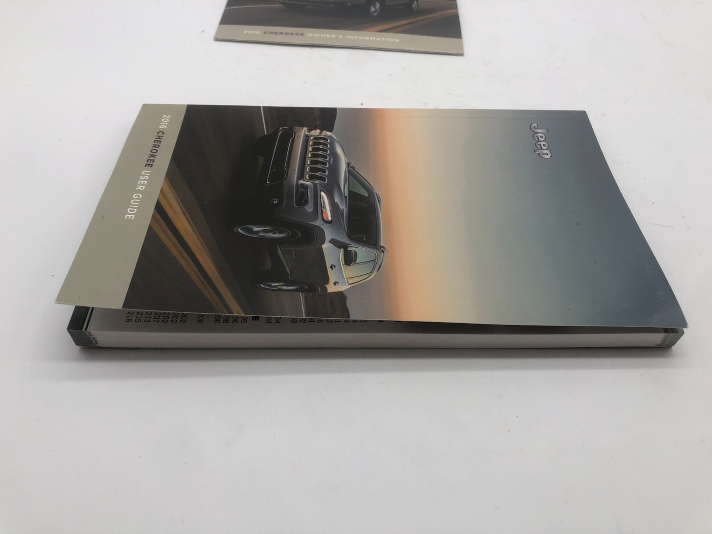 2016 Jeep Cherokee Owners Manual Set with Case OEM A03B35057