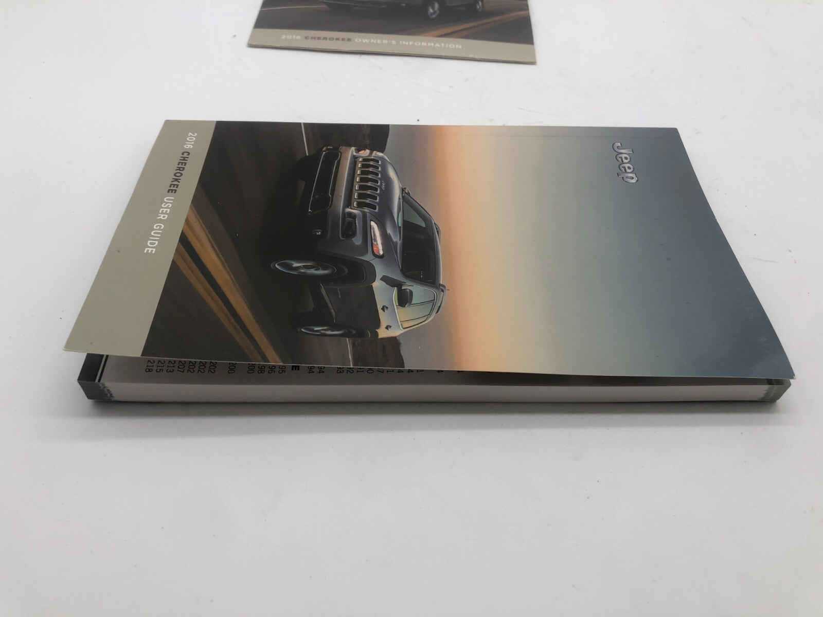 2016 Jeep Cherokee Owners Manual Set with Case OEM A03B35057