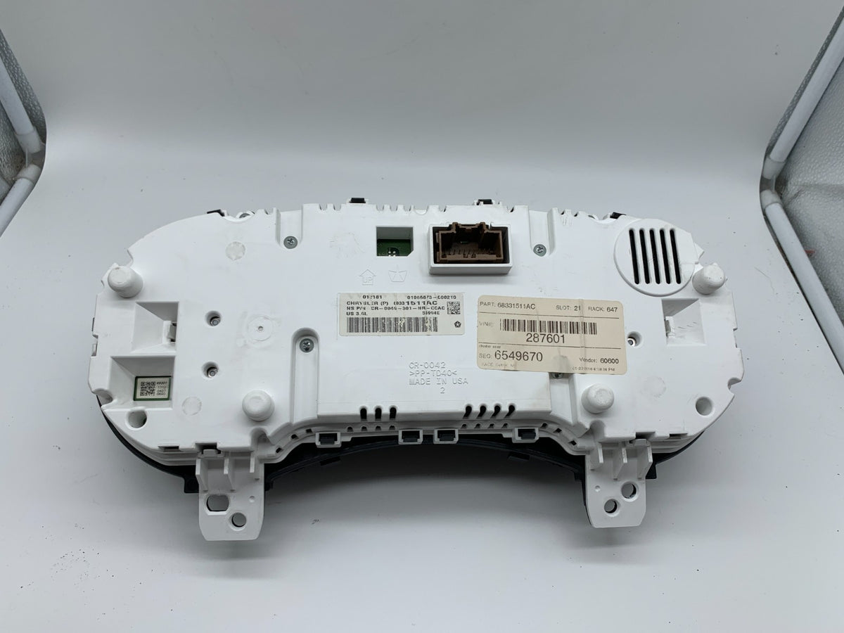 2018 Jeep Grand Cherokee Speedometer Instrument Cluster 60238 Miles B02B12004